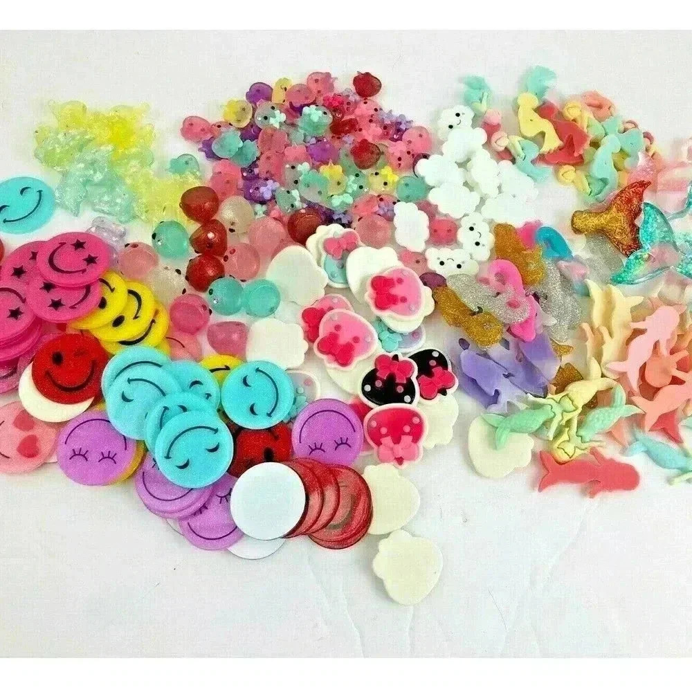 100pc Mixed Lot Resin Flatbacks Cabochon Wholesale Kawaii Mermaid MC0108